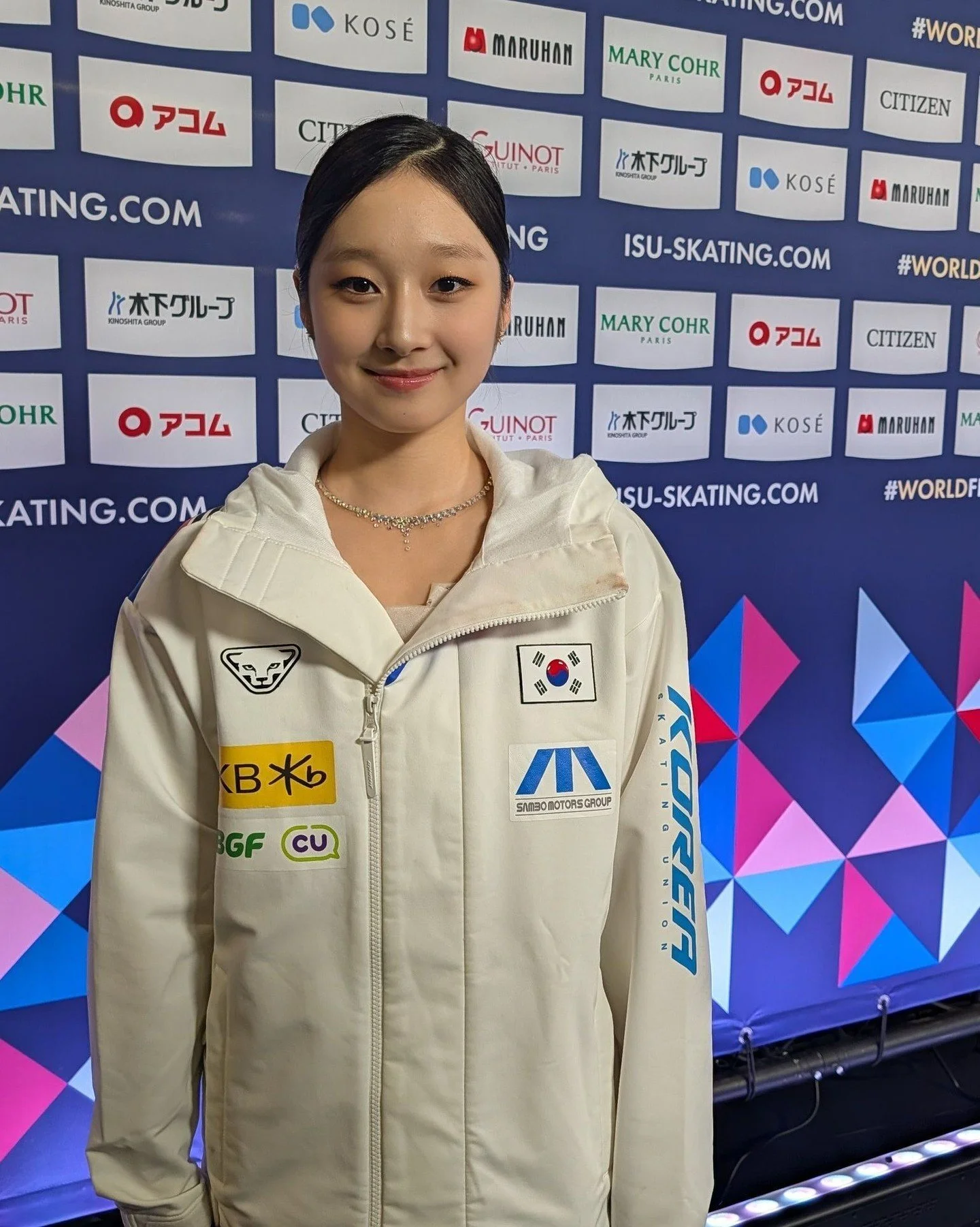 Jia Shin 🇰🇷 [136.54] is feeling very thankful. This was her first World Championships as a senior. She learned many things, and it was a great experience. Throughout the season, she learned how to relax and not become nervous. She tried to focus mo