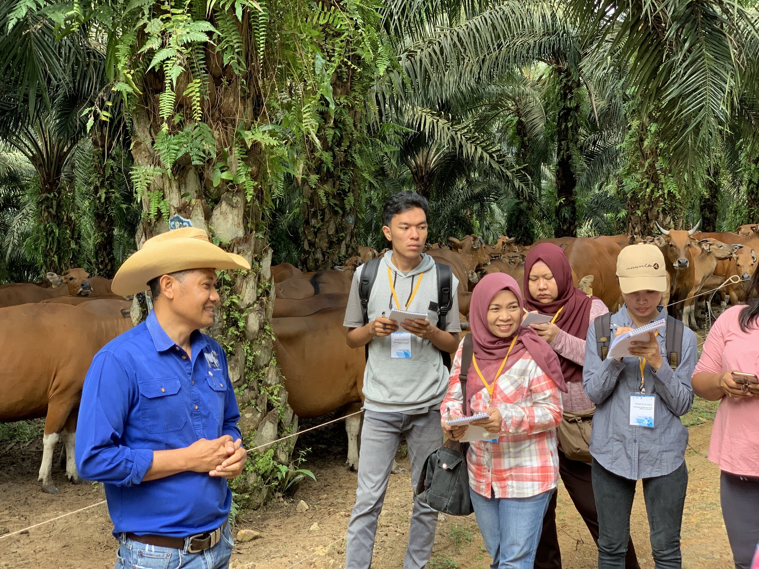 The Field Officers benefited greatly from visiting PT. Sulung Ranch