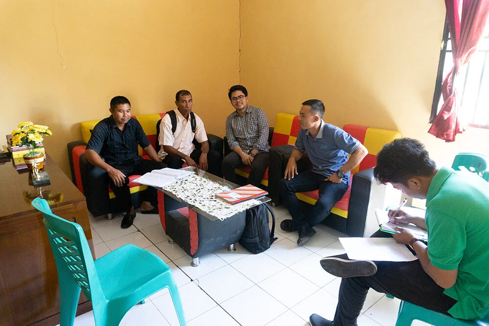 Stakeholder meetings during data collection. Photo: Zenal Asikin