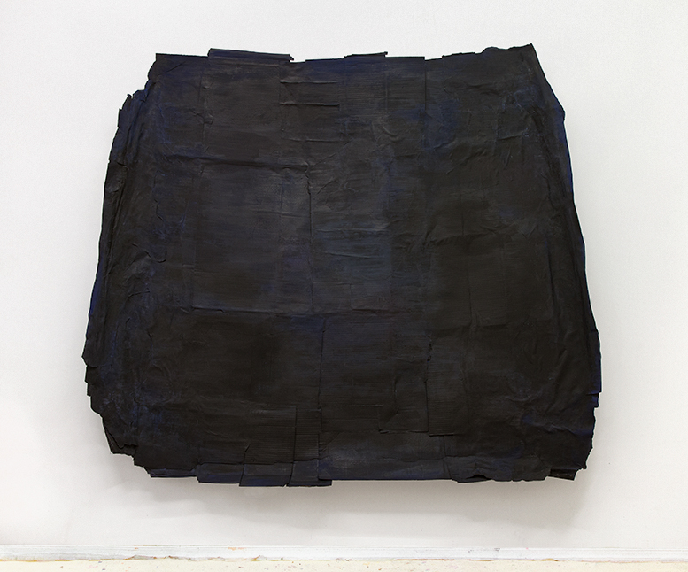   Black Night     198 x 168 cm / 78" x 66"    wood, cardboard, paper, paint    2018   