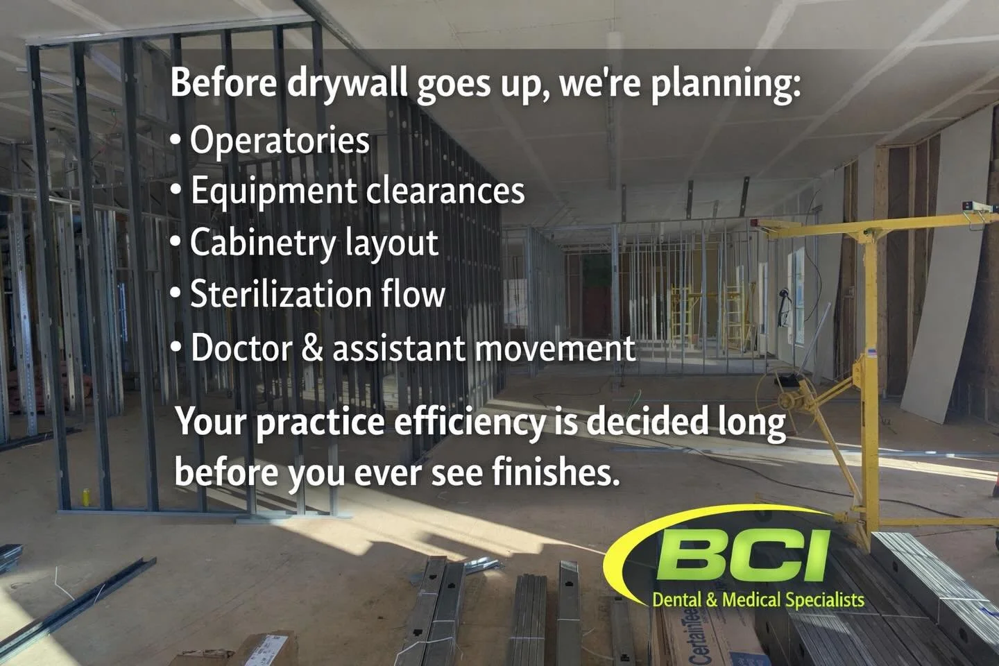 Behind every beautiful dental office&hellip;
is a whole lot of measuring, planning, and &ldquo;let&rsquo;s move that wall 2 inches.&rdquo; 😅