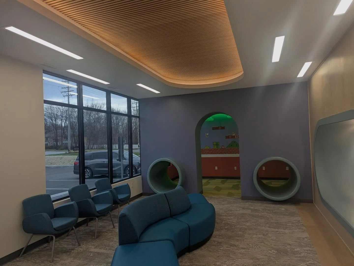 Dr. Sher&rsquo;s Mario room helps turn a dental visit into something kids actually look forward to.

Creative offices make a big difference in the patient experience.

#pediatricdentistry #dentalofficedesign #dentalconstruction #bcidental