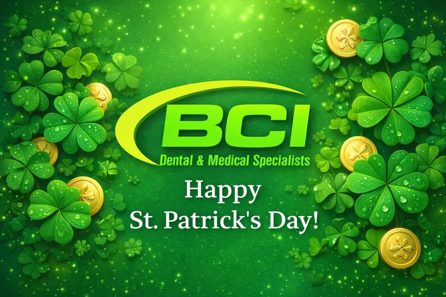 🍀 Happy St. Patrick&rsquo;s Day from BCI!

We&rsquo;re lucky to work with incredible dentists and teams who trust us to build the spaces where smiles happen every day.

Wishing you a day full of luck, laughter, and maybe a little green ☘️