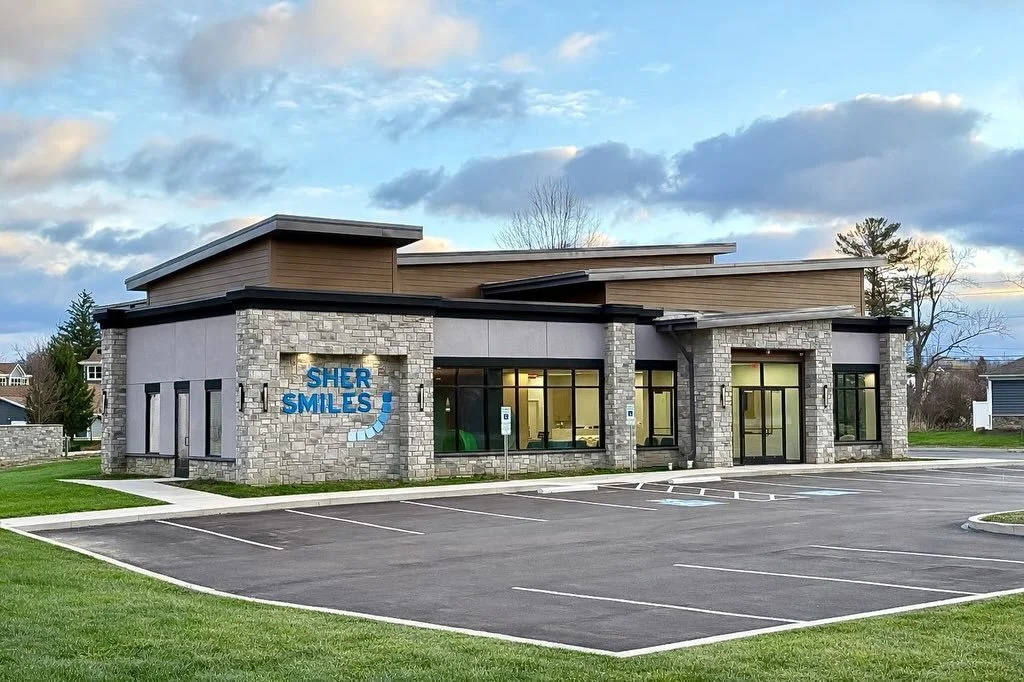 From vision to reality ✨

This ground-up build for Drs. Sher a husband and wife team brought two specialties under one roof &mdash; each with its own unique feel.

💙Orthodontic side: bold, fun, and designed to make patients smile
🤍 Periodontic side