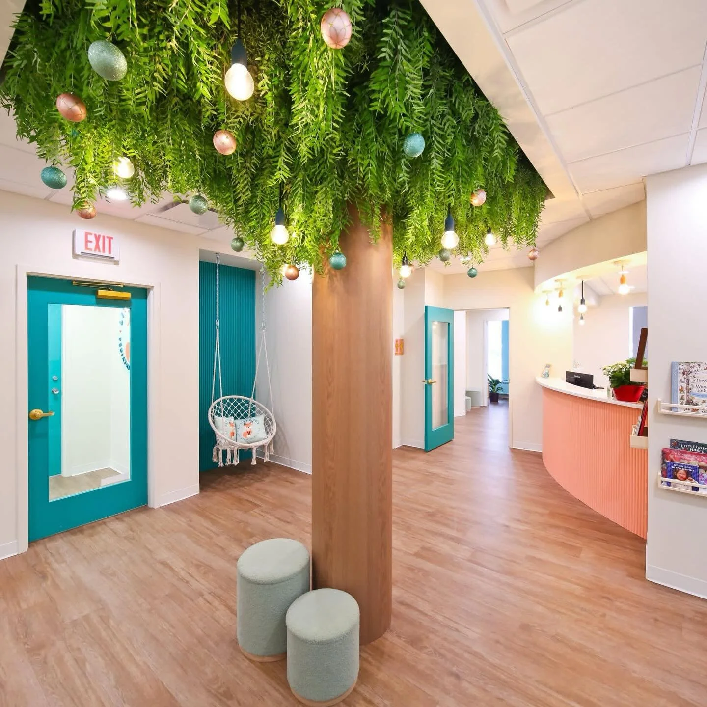 A lot of dentists use interior designers&hellip;
but when &ldquo;let&rsquo;s add a tree to the waiting room&rdquo; came up &mdash; that was a first for us

We love how it turned out.

Creating spaces that feel warm, calming, and a little unexpected i