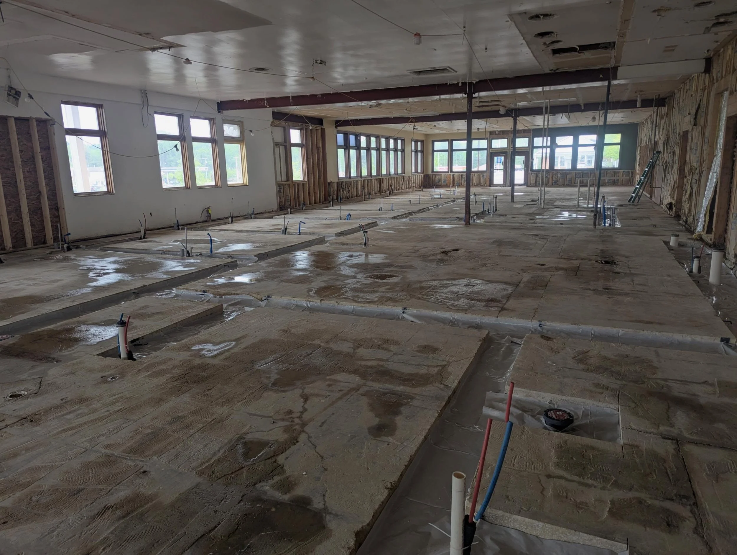 After inspections at Dr. Berdysz&rsquo;s office, rough-ins are underway and the groundwork is being laid for what&rsquo;s to come. Every great dental office starts with the details you don&rsquo;t always see. #bcidental #dentalconstuction