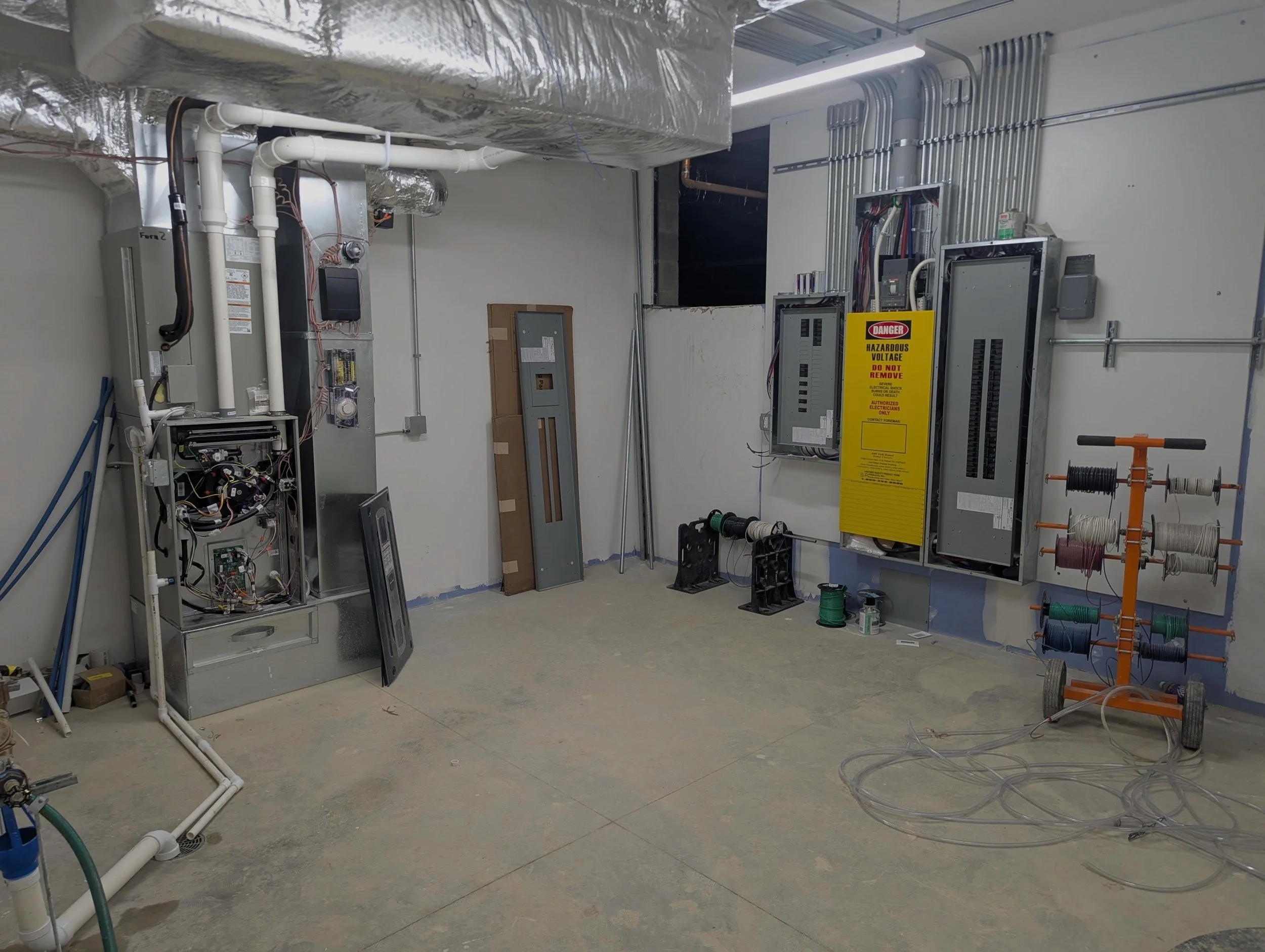 Not the prettiest part of construction&hellip; but one of the most important.

Behind every successful dental office is a whole lot happening behind the walls. Mechanical, electrical, and utility systems are coming together at Dr. Boyko&rsquo;s new o