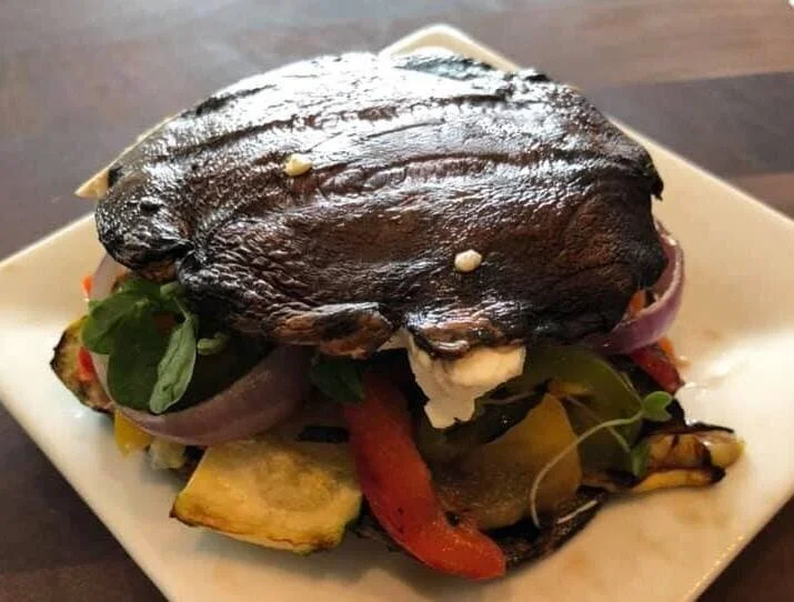 Nutritiously Simple — Portobello Veggie Burger