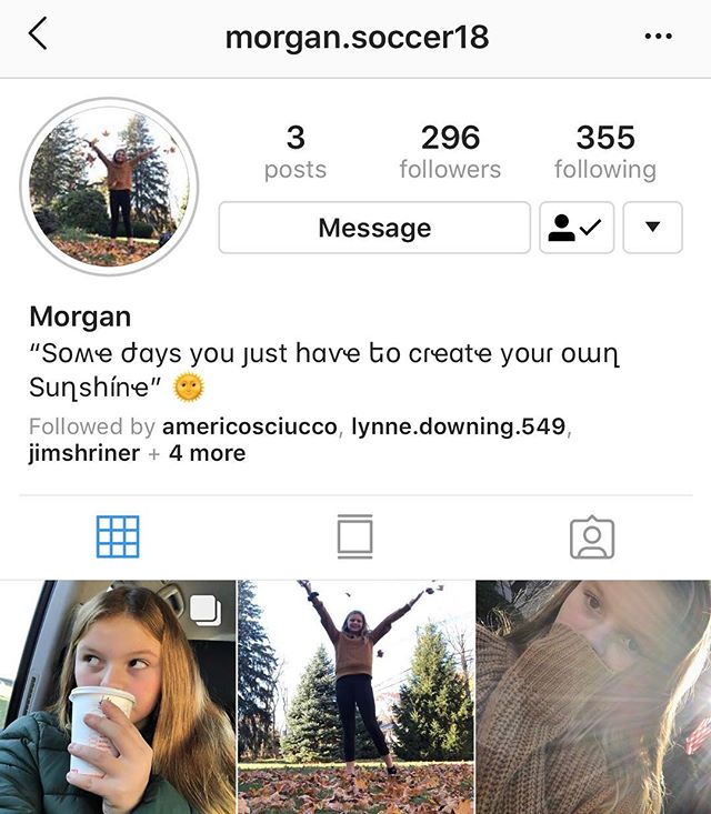Have you seen this amazing girl?  Well, I get to see her almost every day!  She is smart, beautiful and caring. Give her a follow !  @morgan.soccer18 is my daughter so you better be nice!!