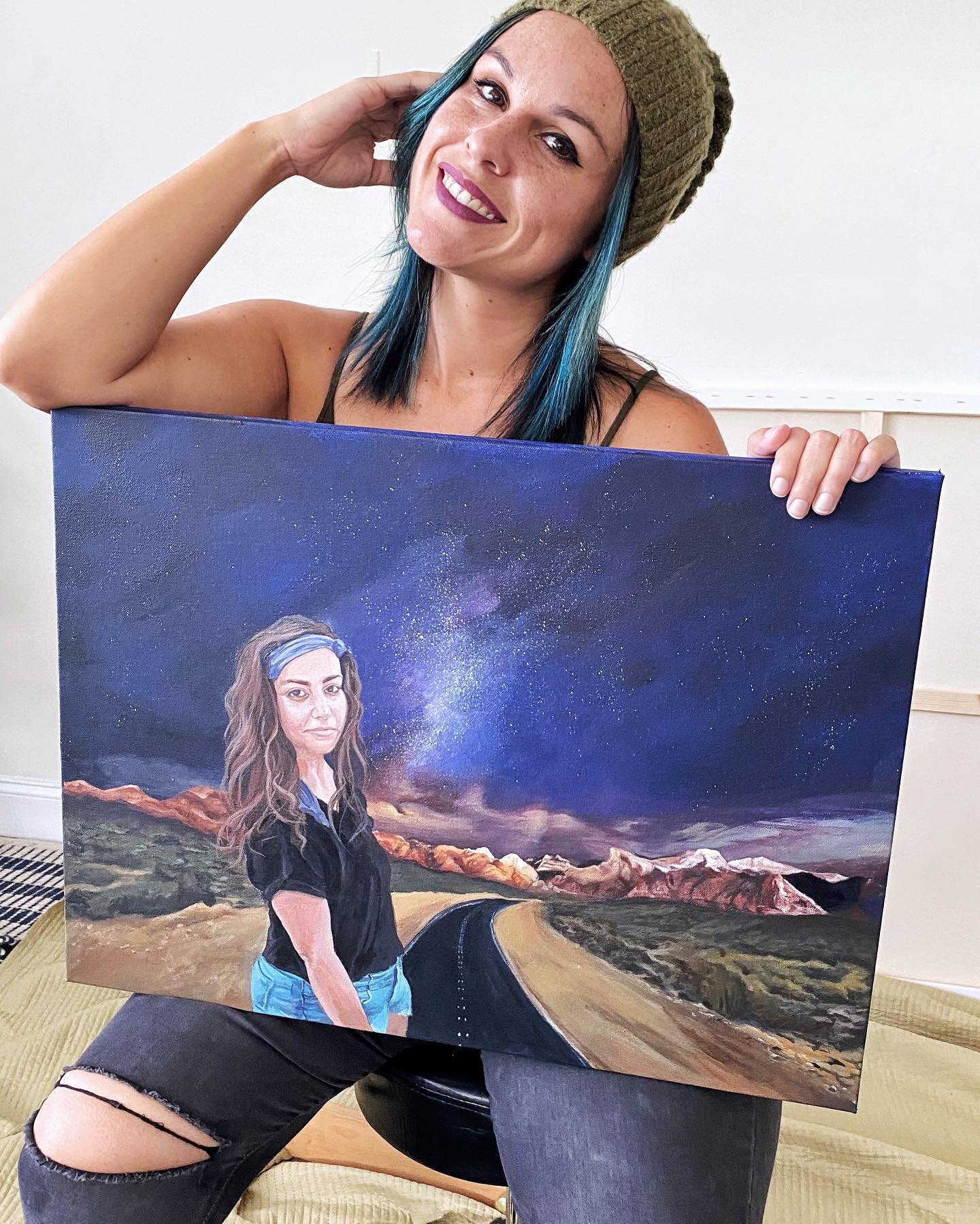 I want to celebrate anyone who&rsquo;s had the courage to stand at a crossroads and make a decision.⁣
⁣
I started this painting February of last year, the same month I began my new career journey. I had just switched a out a life in teaching to join 