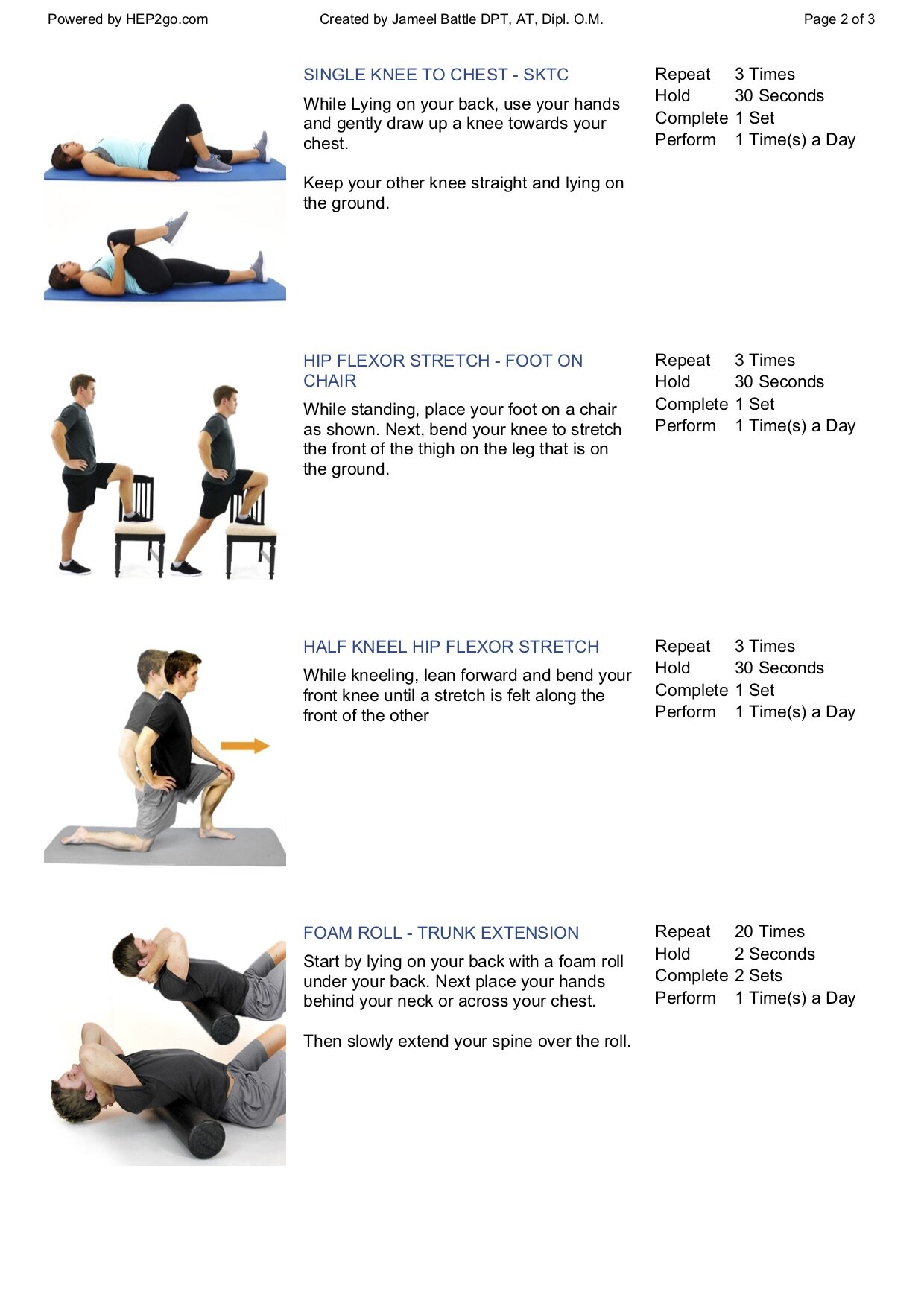 Exercise Program for Low Back Pain (Muscle Strain) — Integrative Health ...