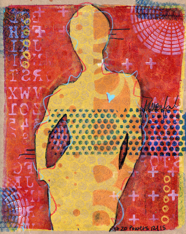 Silhouette of Woman, "Powerful"