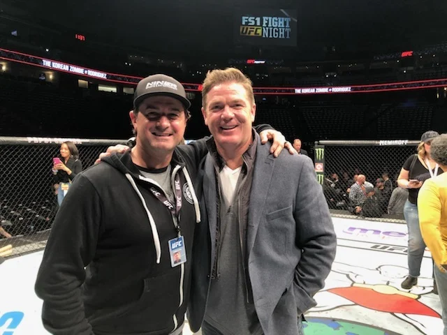 Niner w/ NHL'er Brad May @ UFC