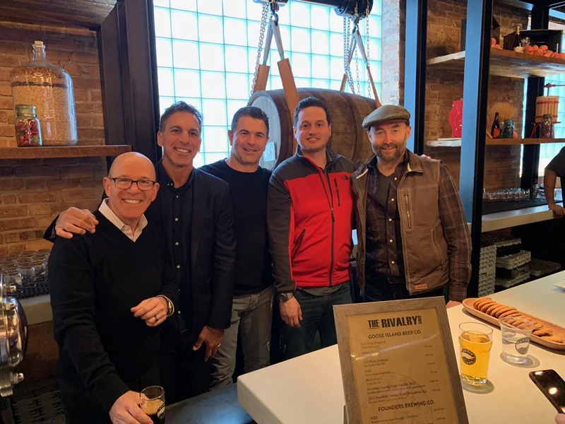 Darren Pang, Chris Chelios, Ed Belfour @ Goose Island Event in Chicago