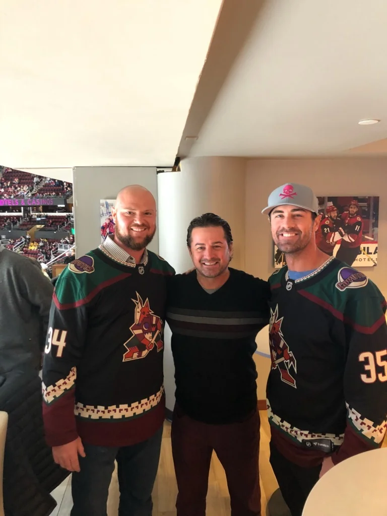 Niner w/ Chicago Cubs Players Jon Lester and Cole Hammels