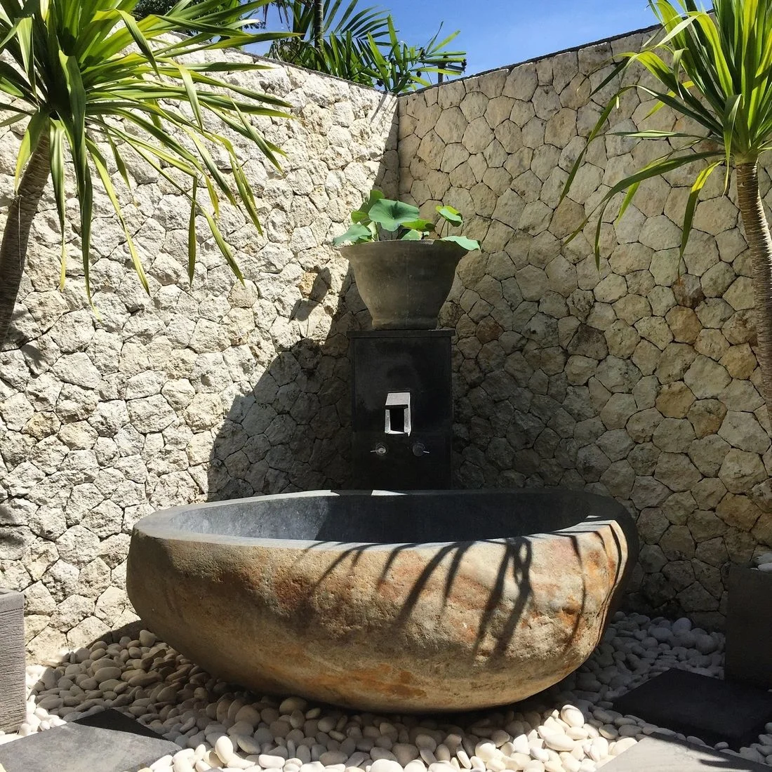Outdoor Baths — Natural Stone Bath Worx
