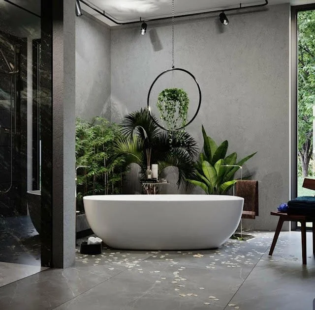 Outdoor Baths — Natural Stone Bath Worx