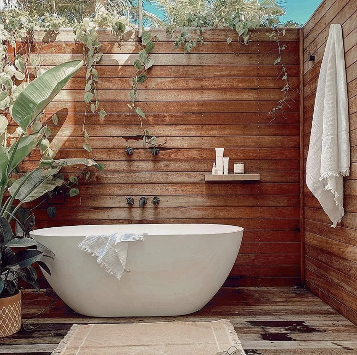 Outdoor Baths — Natural Stone Bath Worx