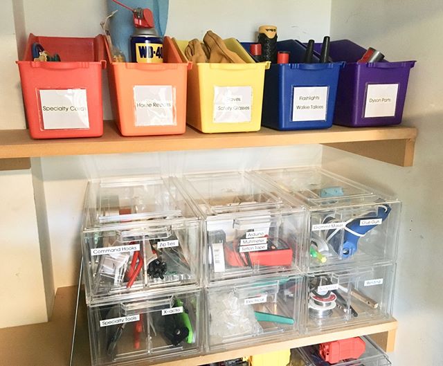 The utility closet of my dreams 🌈 All the tools, right at your fingertips! ✨