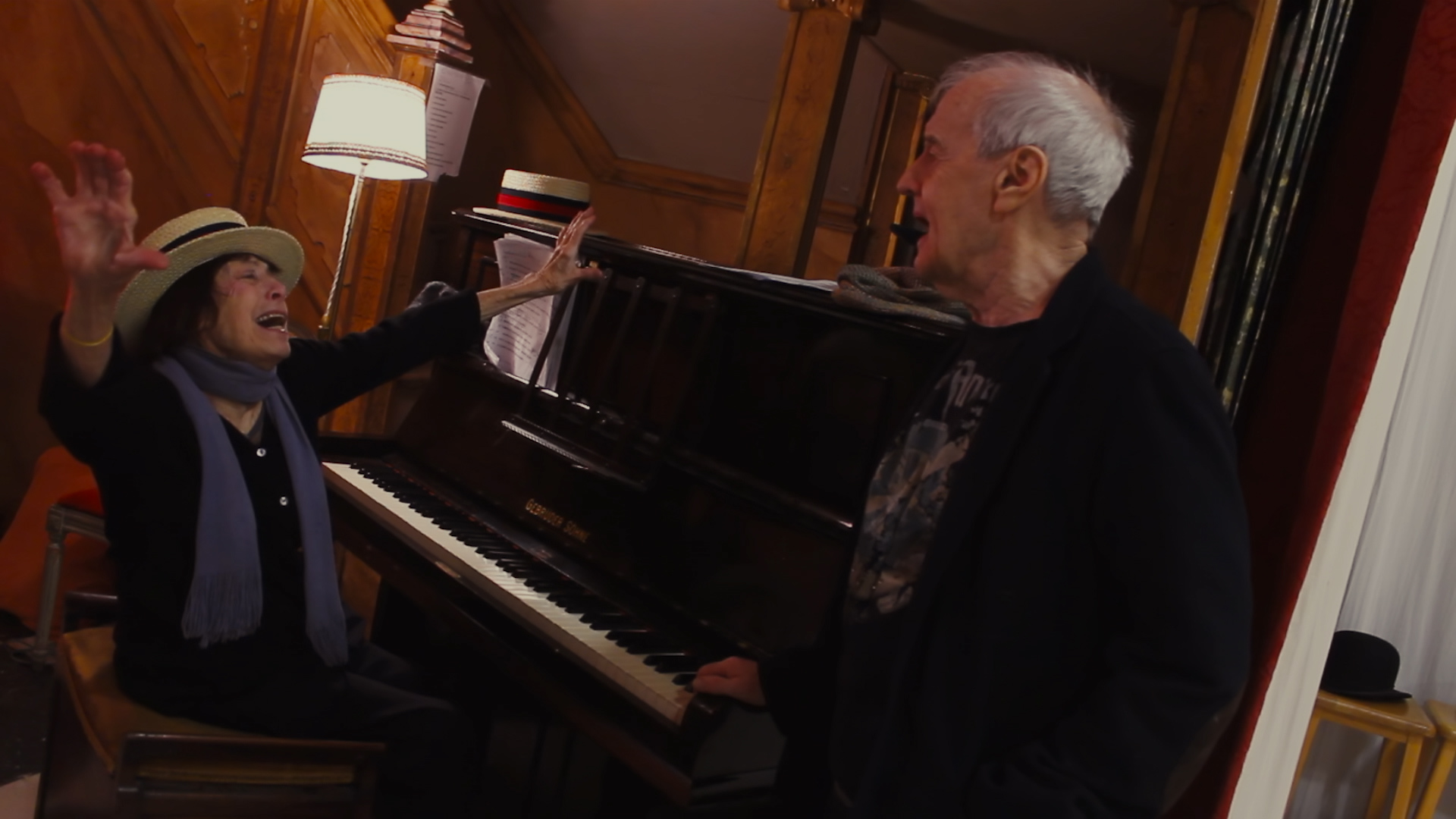 Barry and Joan sing “How About You?” in BARRY & JOAN. Photo courtesy of Vaudeville Documentary LLC.