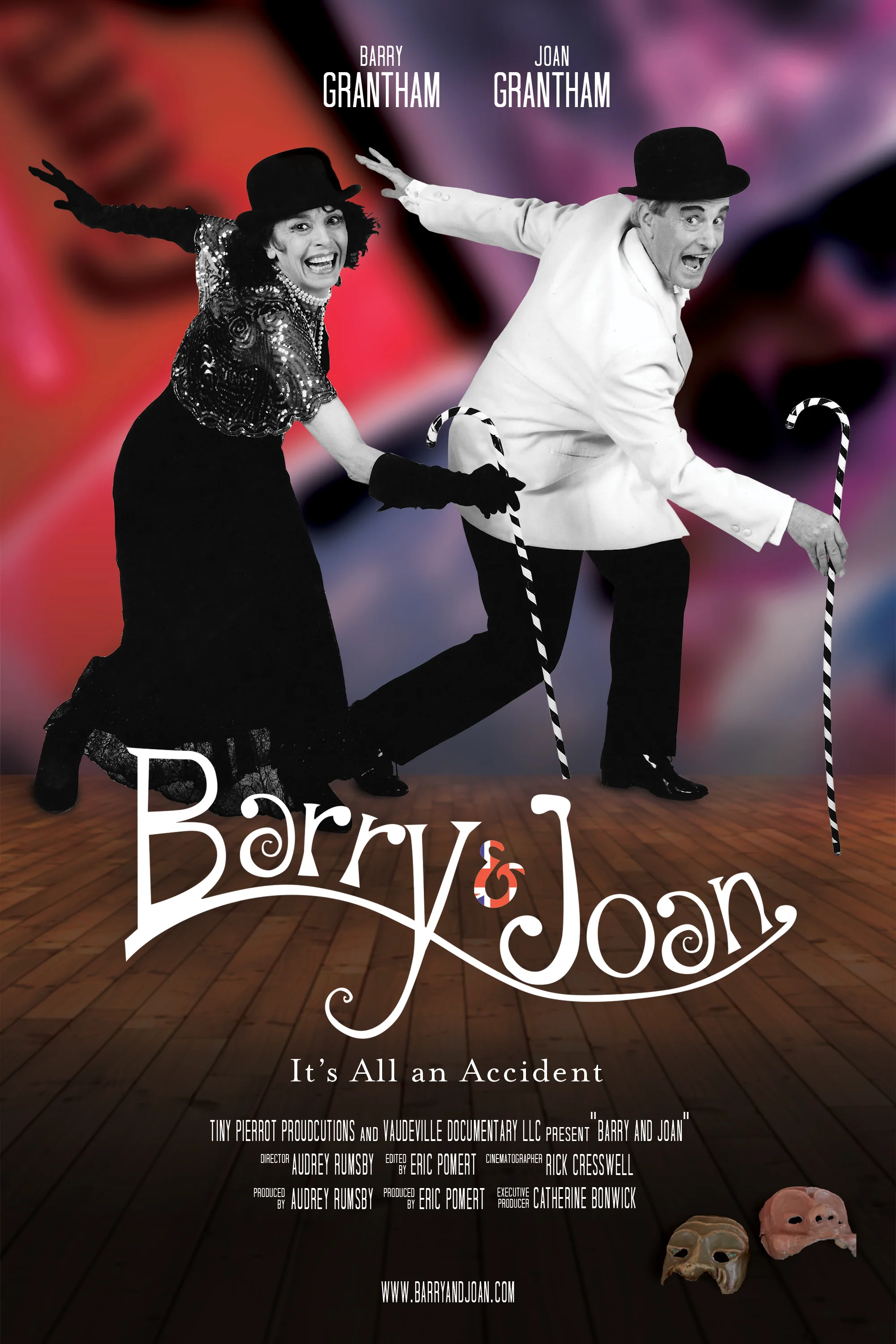 Theatrical one-sheet for BARRY & JOAN. Photo courtesy of Vaudeville Documentary LLC.