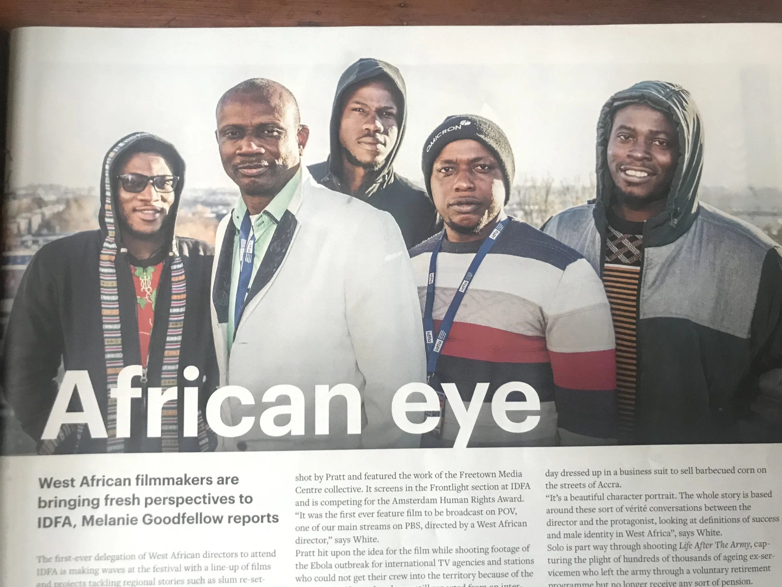 An African Eye at IDFA 2018