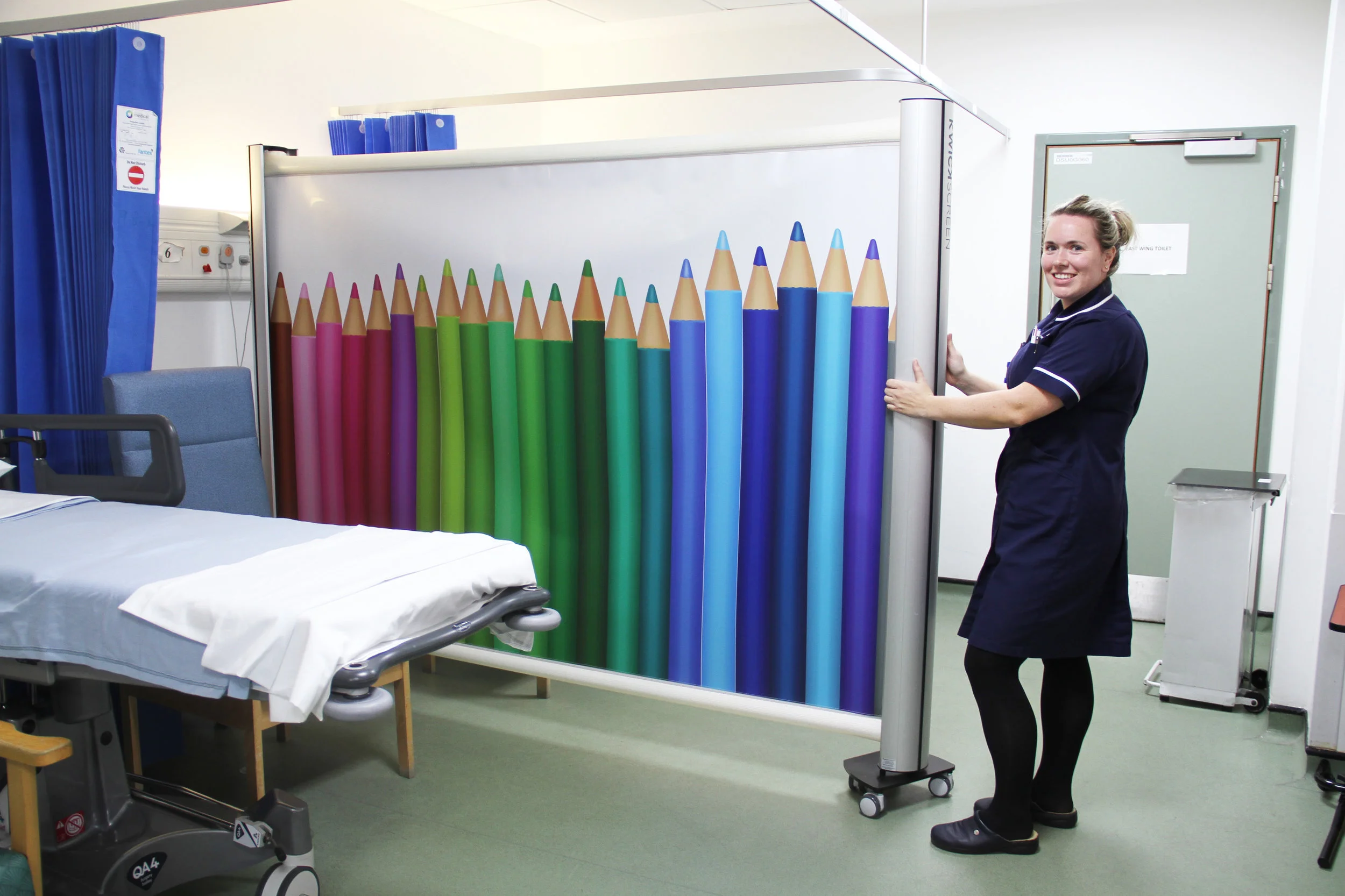 KwickScreens placed in Paediatric wards