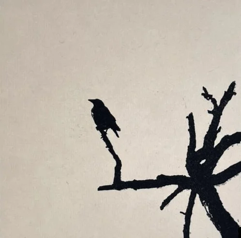 Laine, Odotus II, 2025, fotoetsaus ja chine collé, 10x10cm.jpg