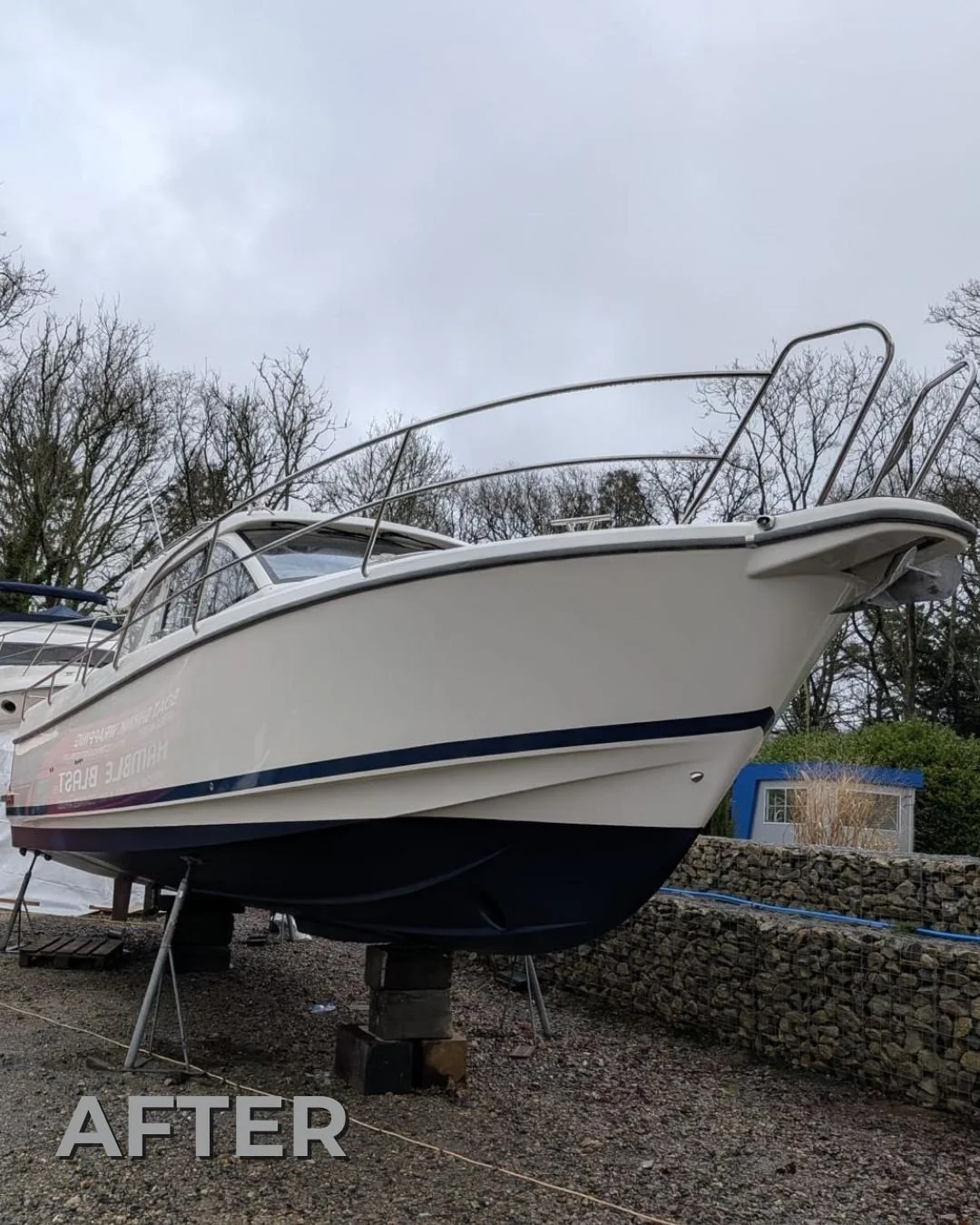 We recently refreshed the stripes on this yacht, bringing back the crisp, clean look it deserves. Over time, vinyl stripes can fade, peel or lift but with expert installation and premium marine-grade materials, we restored them perfectly, making the 