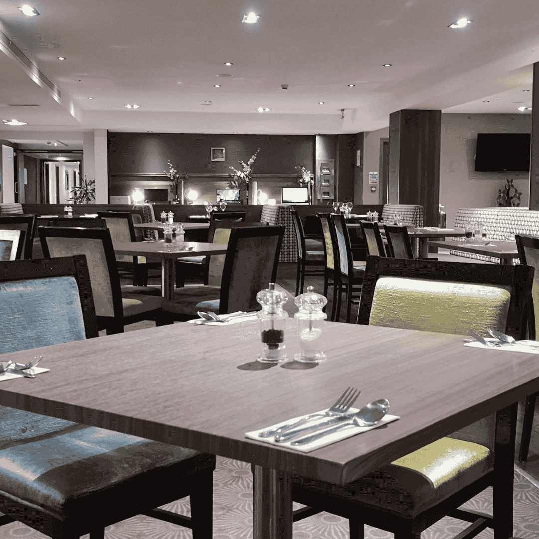 Hotel dining area vinyl refurbishment