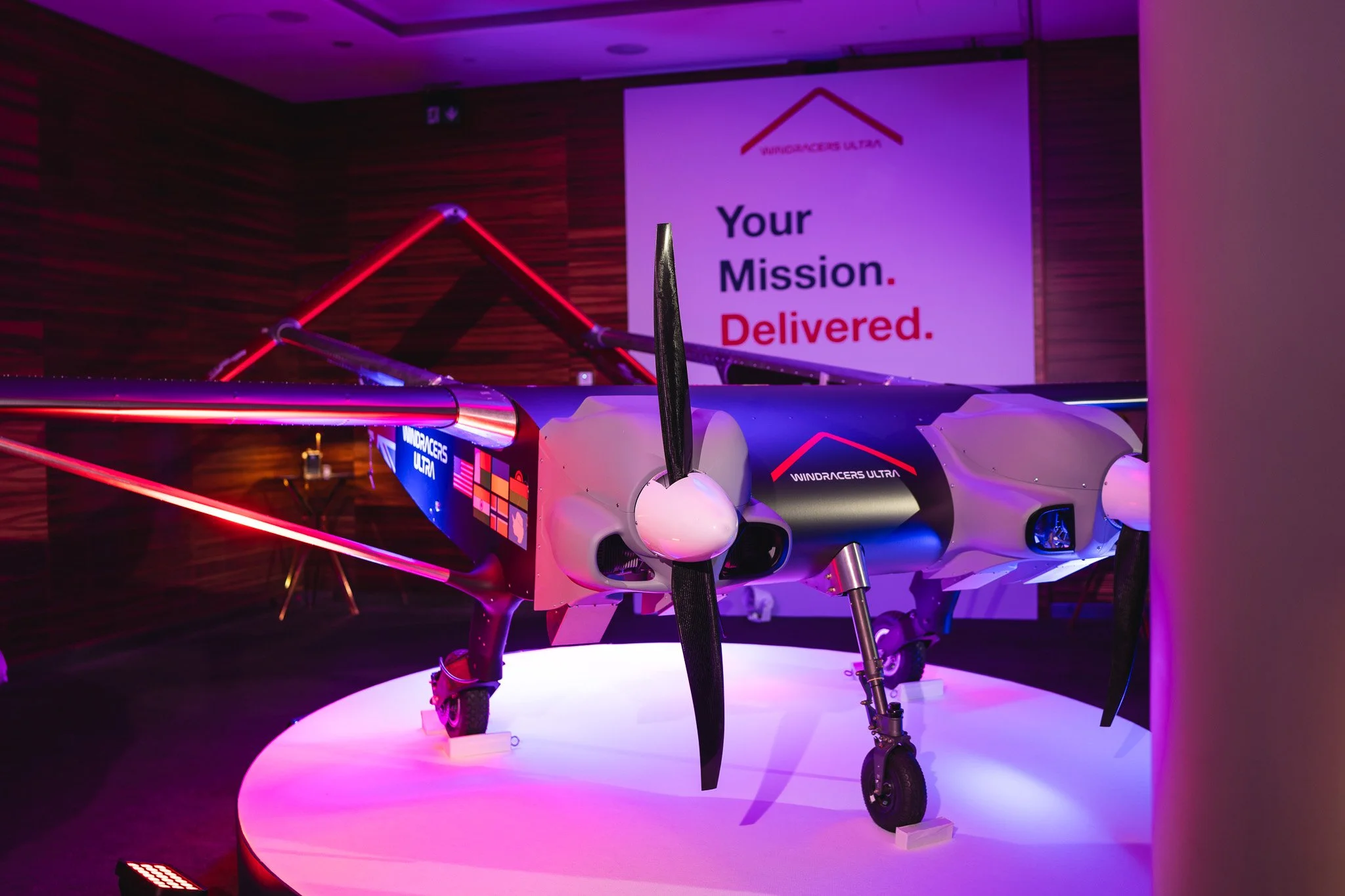 Custom vinyl wrap on WIndracers autonomous drone