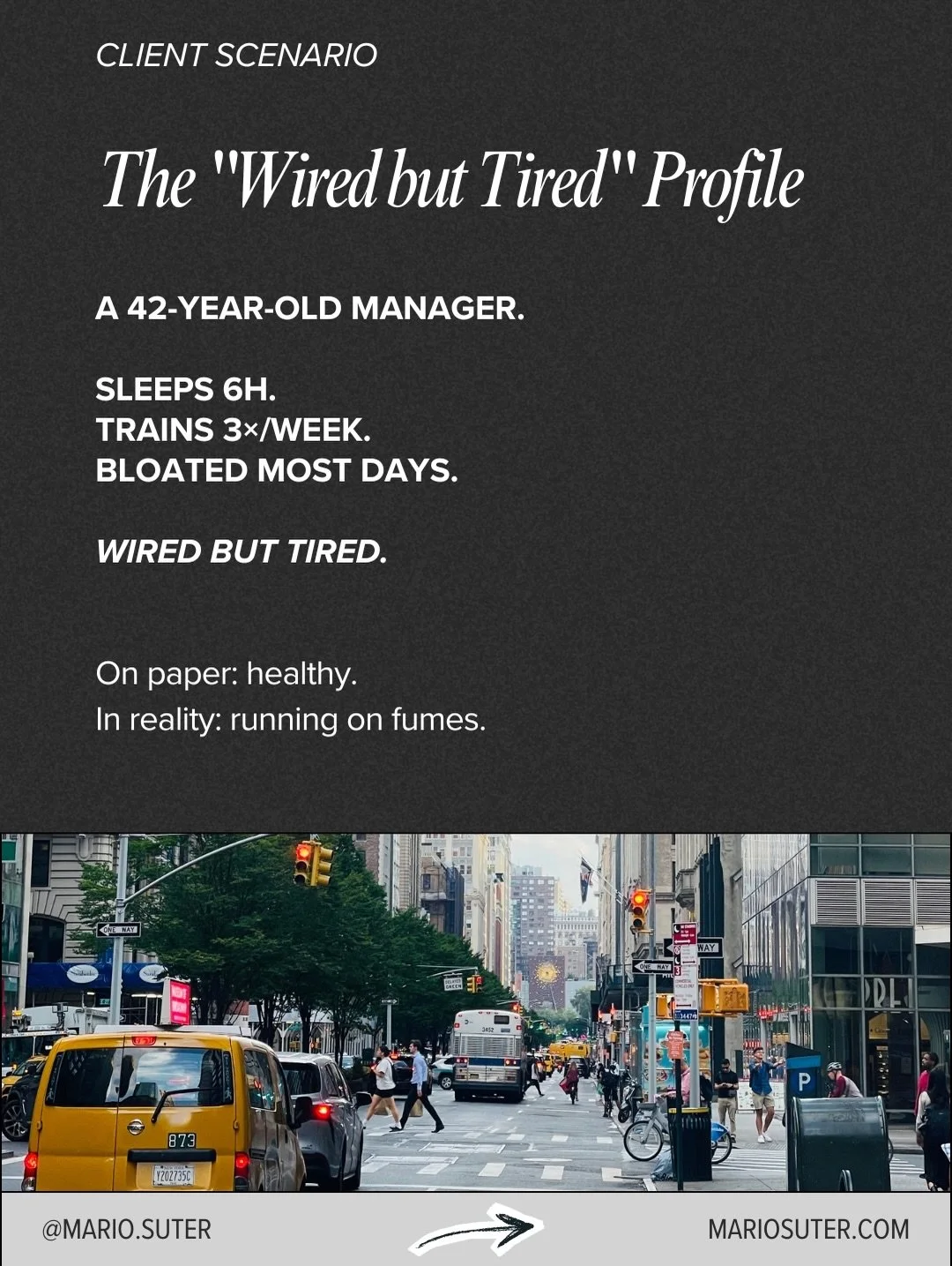 &ldquo;Wired but tired&rdquo; is what happens when your body is running on stress&hellip; not energy.

You can sleep 8 hours.
Eat &ldquo;clean.&rdquo;
Train consistently.
And still feel exhausted, foggy, and tense.

Because this isn&rsquo;t a motivat
