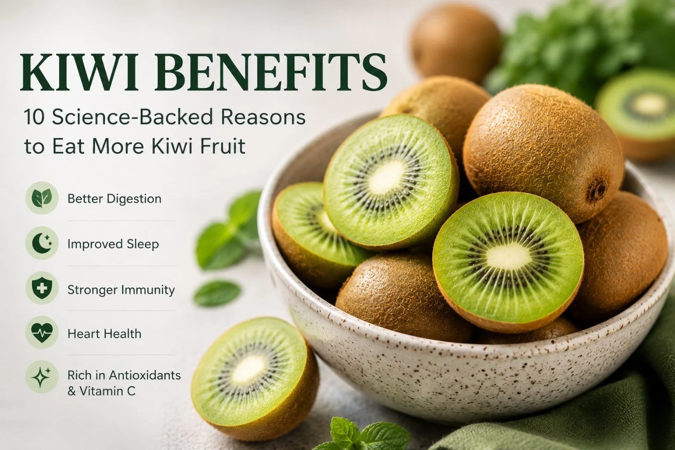 Kiwi Benefits: 10 Science-Backed Health Benefits of Kiwi Fruit