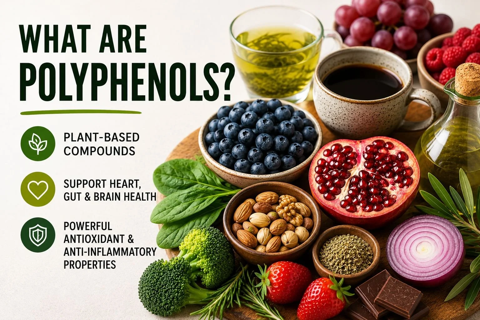 What Are Polyphenols? Benefits, Food Sources and Risks
