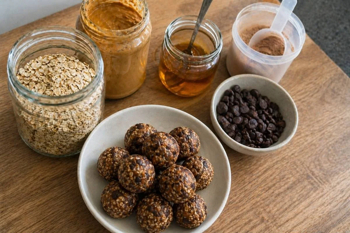 A simple recipe for quick energy balls for before during and after padel matches and tournaments