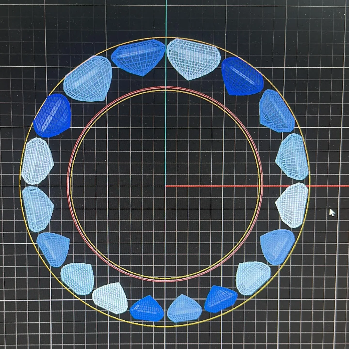 When every single stone in the full eternity ring (full ET) is a different size and shape 😅
#cadjewellery #eternityring #madeinlondon #diamondeternityring
