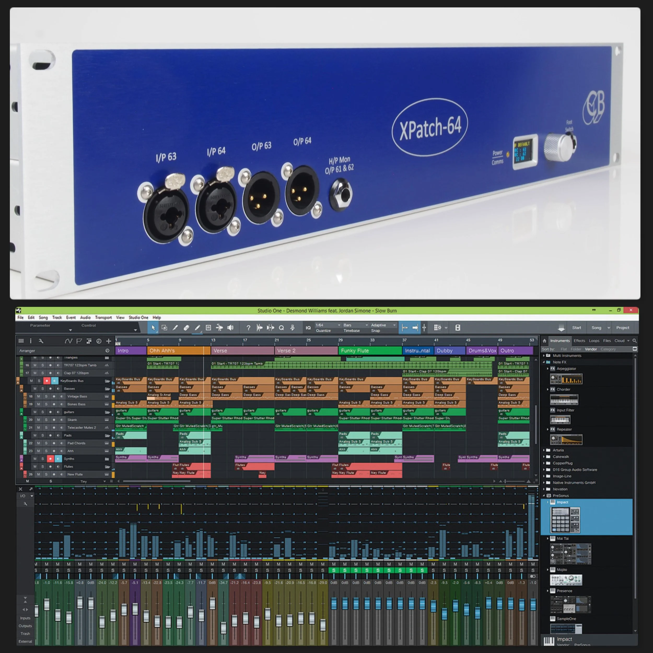 Saving XPatch setup with the DAW Session