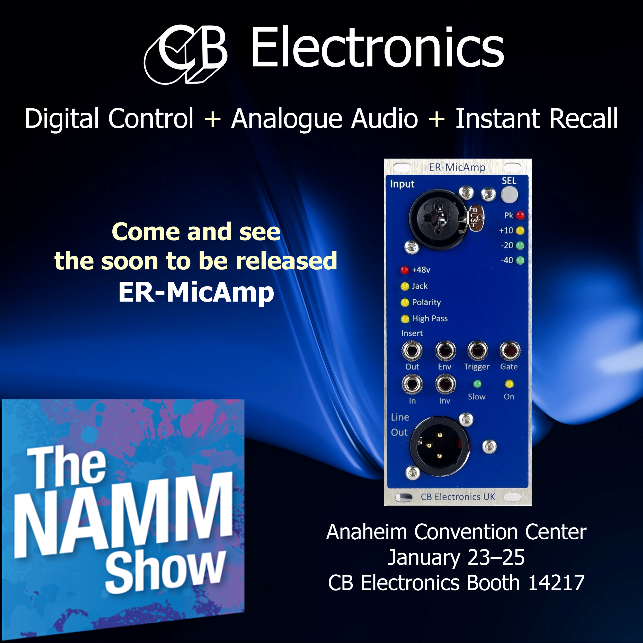 Namm 2025 - Come and see the soon to be released ER-MicAmp