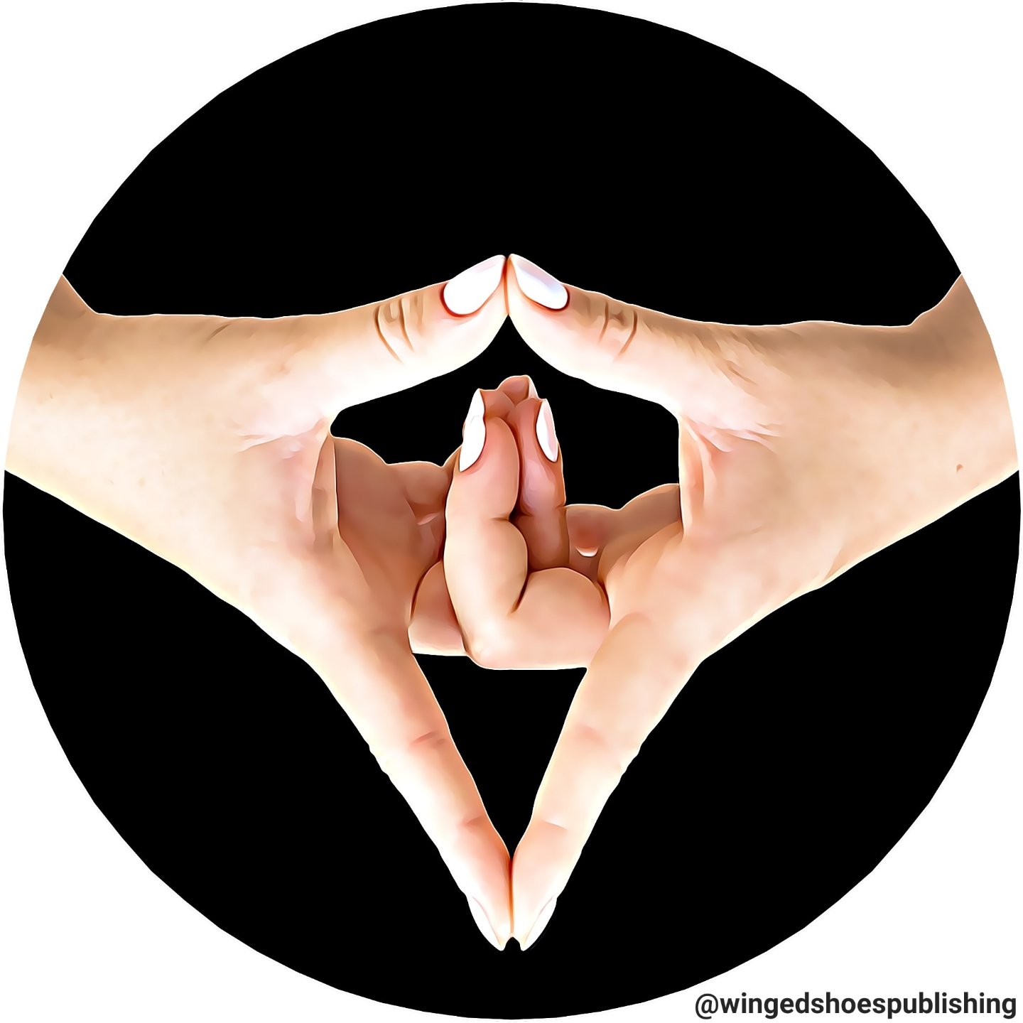 &quot;Yoni Mudra
Yoni means &quot;womb,&quot; &quot;source,&quot; or &quot;receptacle&quot; in Sanskrit, and it is an abstract representation of Shakti, the dynamic feminine power of nature. Yoni also refers to the female reproductive system in gener