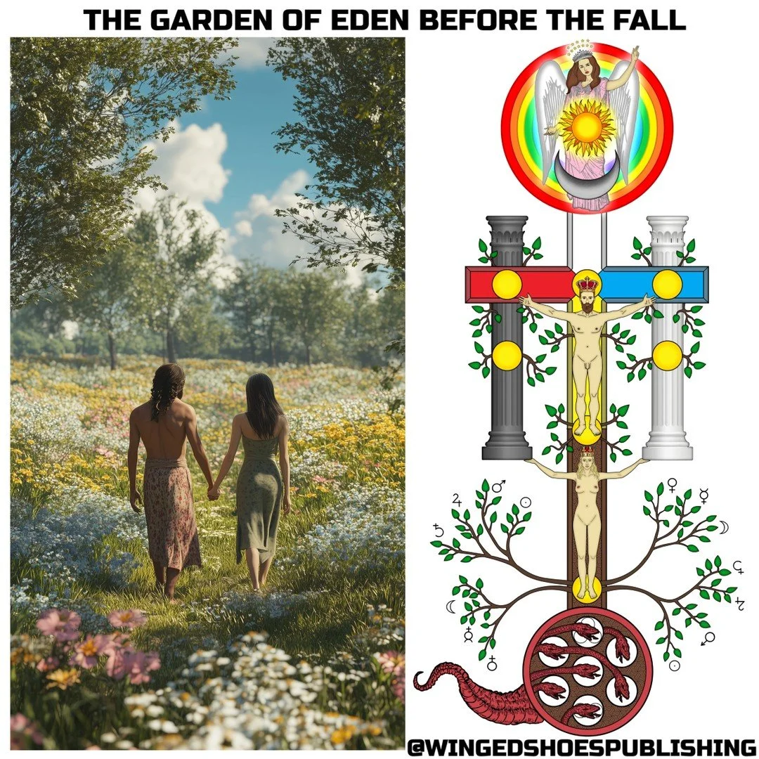 *Note: Continued in "Garden of Eden After the Fall" post
.
.
"Garden of Eden Before the Fall"-"The first diagram we need to examine is the Garden of Eden before the Fall, when humanity was living in a state of perfection Spir