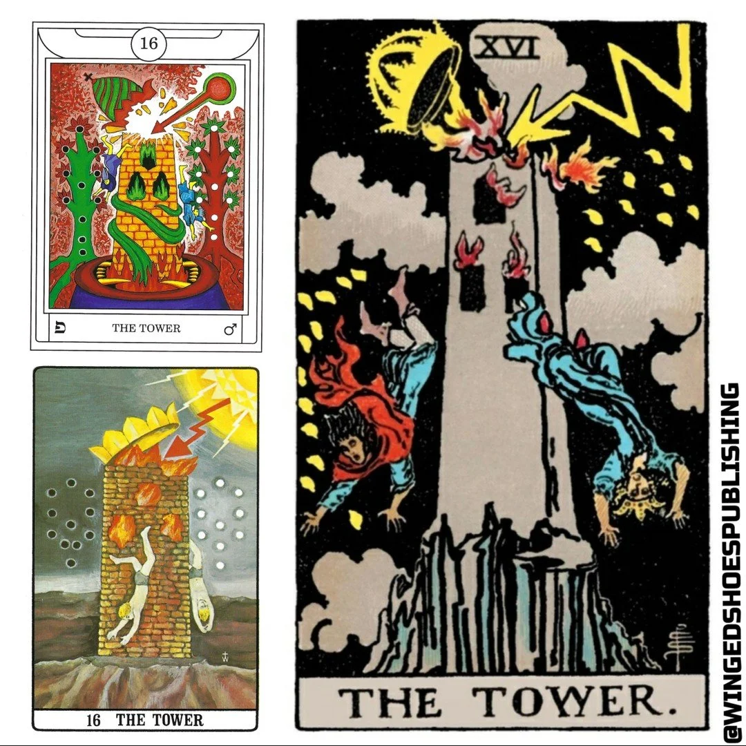 &quot;The Tower is the Sixteenth Key of the Tarot, and the Twenty-seventh Path of the Tree of Life, connecting Hod and Netzach. The Magickal Title of this card is the &quot;Lord of the Host of the Mighty.&quot; The card's main image is a Tower, symbo
