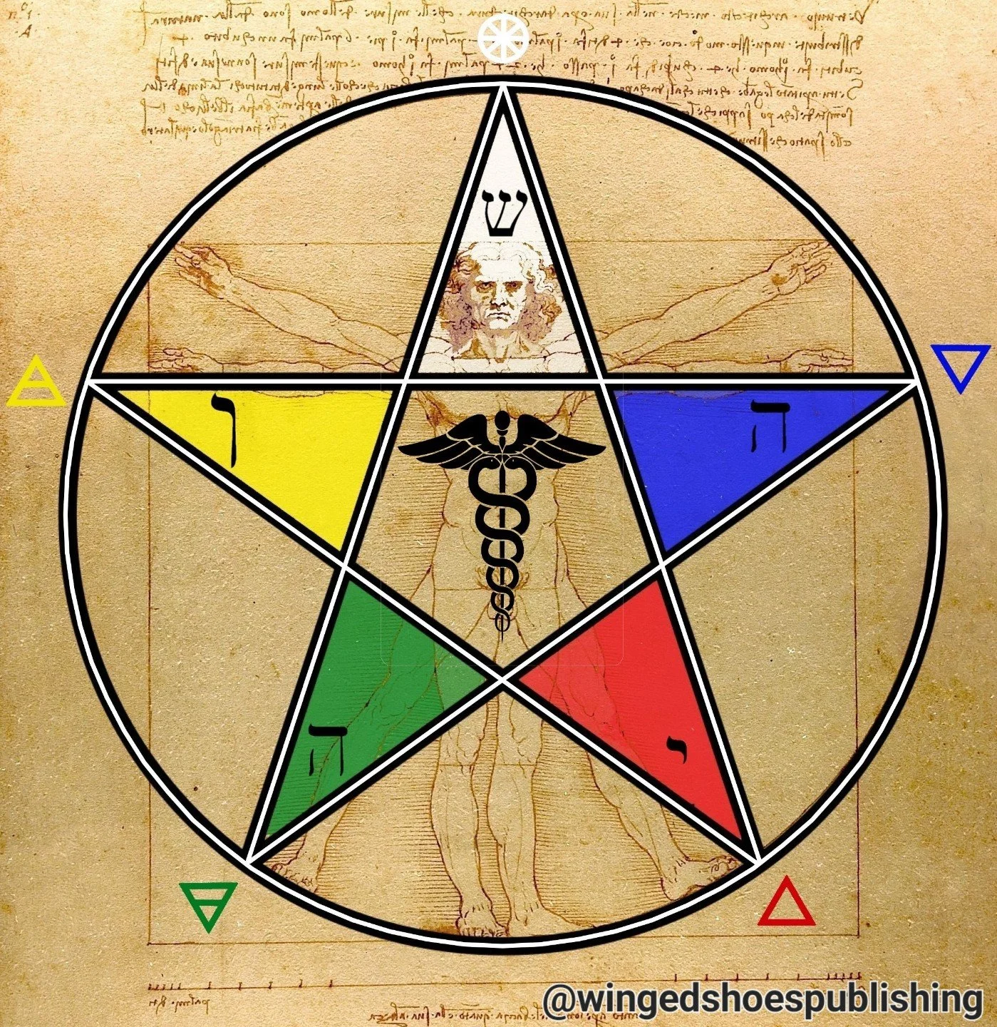 "The Pentagram is a five-pointed star, with all the lines being the same length and the angles also being the same. It is one of the oldest and most potent symbols in human history. The Pentagram has played a part in almost all Ancient cultures 