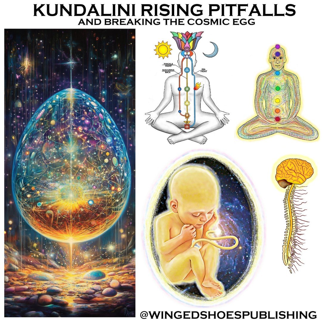 "A complete awakening requires that the Kundalini rises into the brain through Sushumna, the middle channel, accompanied by Ida and Pingala, which fuse into one energy stream at Ajna Chakra. Once they have joined their masculine and feminine ene