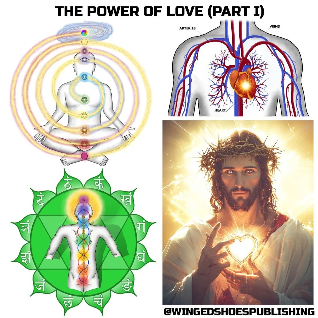 "Love transmutes/transforms any negatively charged emotion or thought into a positive one. Creating and using your imagination is also an act of love. Love energy powers your creative process which is required to see alternate ways of perceiving