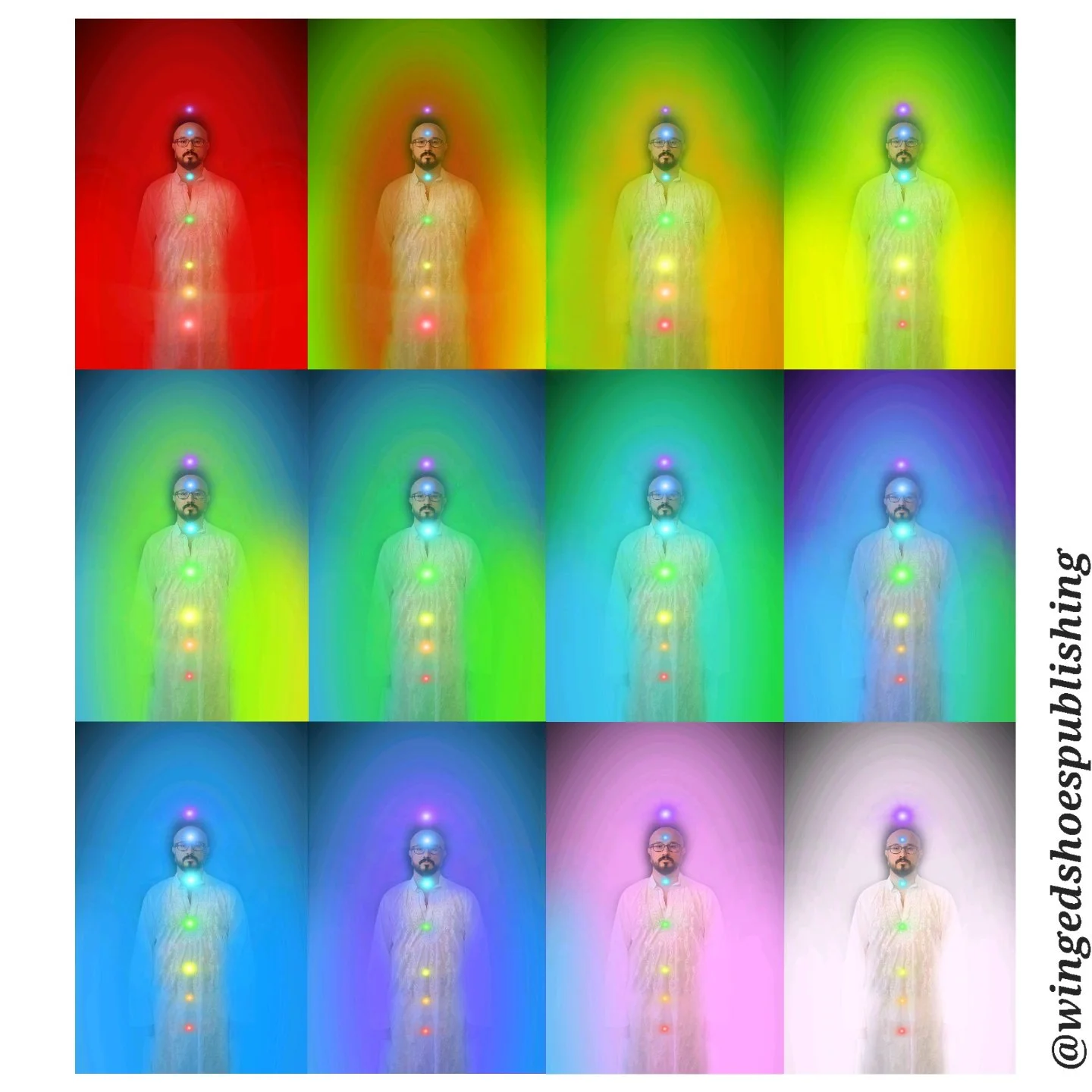 Excerpt and image (under copyright) from "Serpent Rising: The Kundalini Compendium" by Neven Paar. (Aura pics obtained with AuraFit Mobile Biofeedback System)
.
.
"When looking at a person's Aura in real-time, various factors are at pl