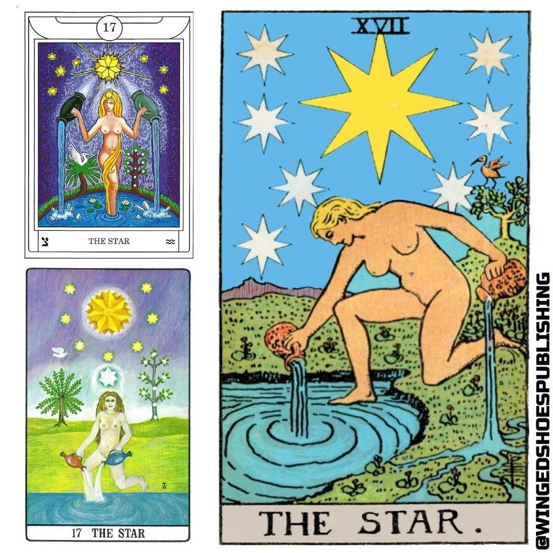 "The Star is the Seventeenth Key of the Tarot and the Twenty-eighth Path of the Tree of Life, which traverses from Yesod to Netzach. The Star's Magickal Title is the "Daughter of the Firmament, the Dweller between the Waters." The crit