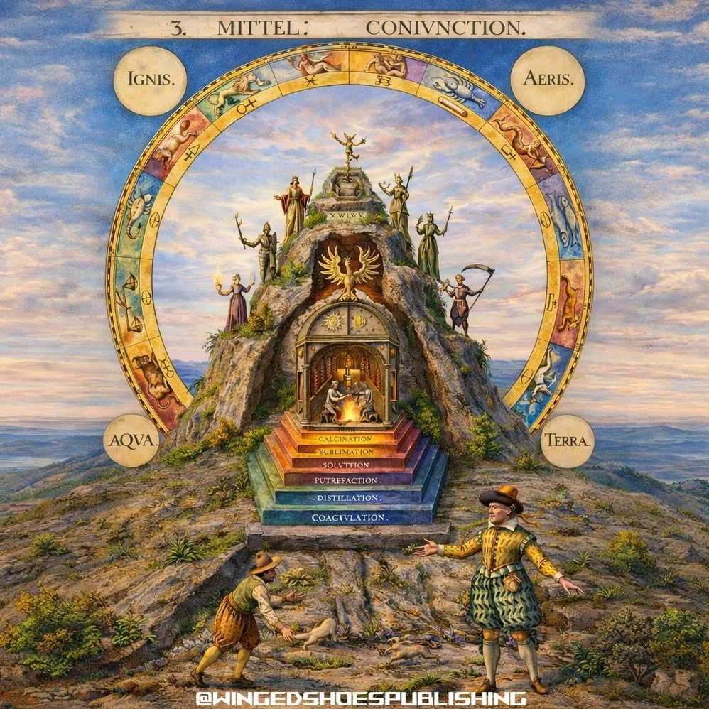 "The Seven Alchemical Stages form the backbone of the Great Work&mdash;the process through which the individual undergoes total transformation of mind, body, and Soul. In the Hermetic tradition, this journey is symbolized by the Ladder of the Wi