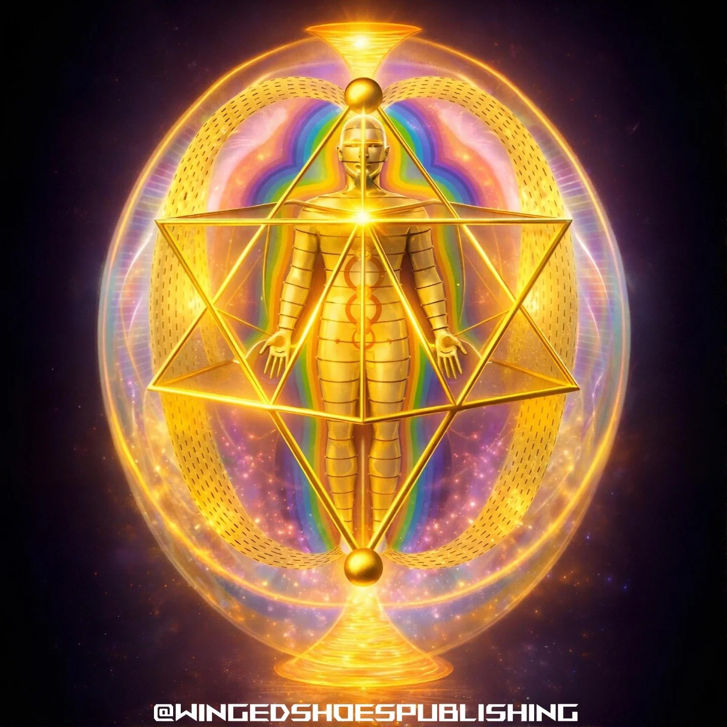 "The Merkaba is described as a multidimensional &ldquo;vehicle of Light&rdquo; that unifies spirit, body, and energy into a single functioning system. Its name reflects this integration: &ldquo;Mer&rdquo; refers to counter-rotating fields of lig