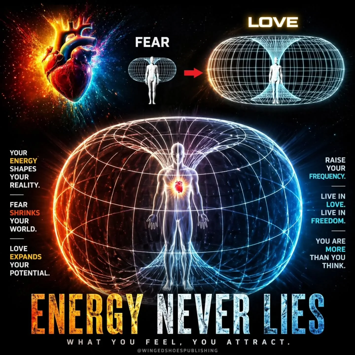 "To understand how energy works psychologically, you must understand the concept of a dark room and what happens when you allow Light inside. You can spend an Eternity focusing on the dark and trying to expel it from the room, or you can simply 