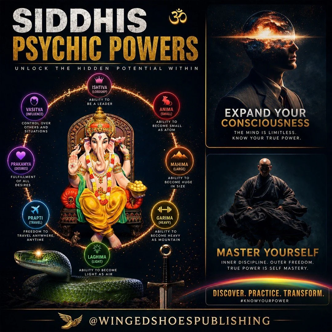 "The subject of Siddhis, or supernatural powers and abilities, is largely misunderstood in Spiritual circles and requires clarification. In Sanskrit, Siddhi means "fulfilment" or "accomplishment," implying the gifts one recei